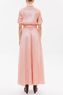 Salmon Pocket elastic maxi dress 92606