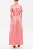 Pink Pocket elastic maxi dress 92606
