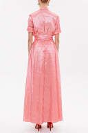 Pink Pocket elastic maxi dress 92606