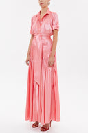 Pink Pocket elastic maxi dress 92606