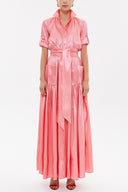 Pink Pocket elastic maxi dress 92606
