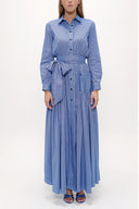 Striped Pocket elastic maxi dress 92606