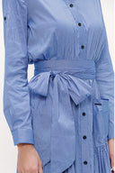 Striped Pocket elastic maxi dress 92606