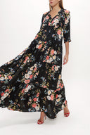 Büzgülü Bol Kesim Uzun Elbise 92773