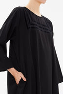 Black Velvet striped wide-cut midi dress 92932