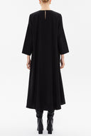 Black Velvet striped wide-cut midi dress 92932