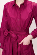 Plato Pocket And Elastic Shirt Dress 92958