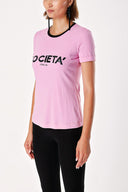 Lilac Printed short sleeve t-shirt 19831