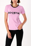 Lilac Printed short sleeve t-shirt 19831