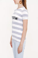 Gray Printed short sleeve t-shirt 19831