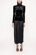 Black Turtleneck blouse 19842