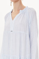 Light Blue Wide cut Pleated maxi dress  93332