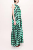Green Sleeveless dress 93745