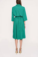 Green Belted wide cut shirt dress 93995