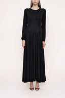 Black Flowy long dress 94007