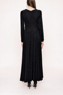 Black Flowy long dress 94007
