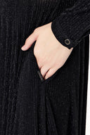 Black Flowy long dress 94007