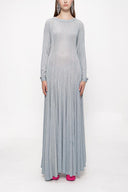 Gray Flowy long dress 94007