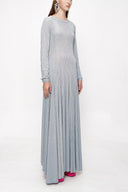 Gray Flowy long dress 94007