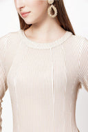 Beige Flowy long dress 94007