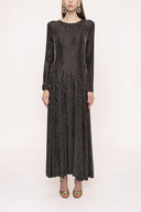 Black Gold Flowy long dress 94007