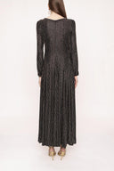 Black Gold Flowy long dress 94007