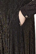 Black Gold Flowy long dress 94007