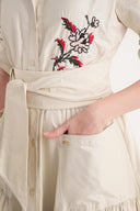 Stone Embroidered maxi taffeta dress 94643 RPT