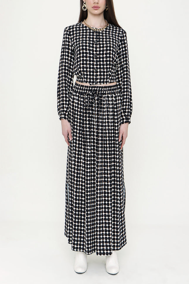Brown Printed twinset 12257