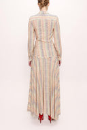 Beige Pleated suit 12260