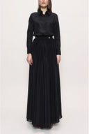 Black Wrap skirt suit 12266