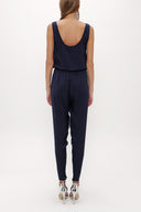 Navy Blue Pocket sleeve jumpsuit 10060