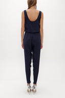 Navy Blue Pocket sleeve jumpsuit 10060