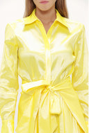 Önden Bağlamalı Uzun Elbise 92882