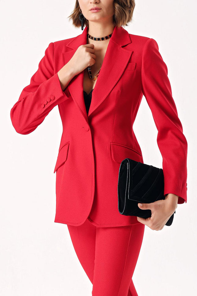 Red Classic blazer jacket 61171