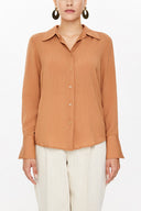 Camel Hair Wide cut shirt 10710