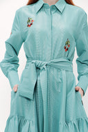 Nakışlı Uzun Elbise 92866