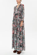 Büzgülü Bol Kesim Uzun Elbise 92773