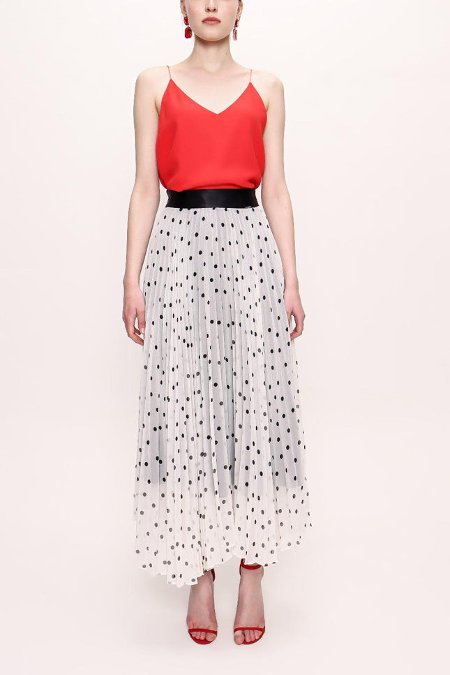Spotted Pleated skirt 81182