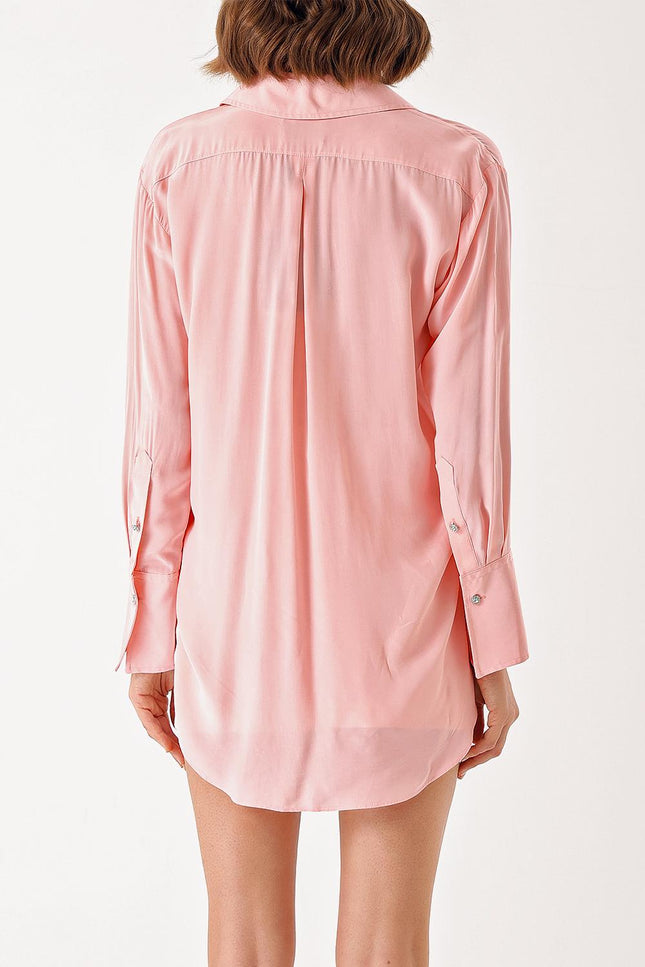 Pink Floral detailed shirt 10832