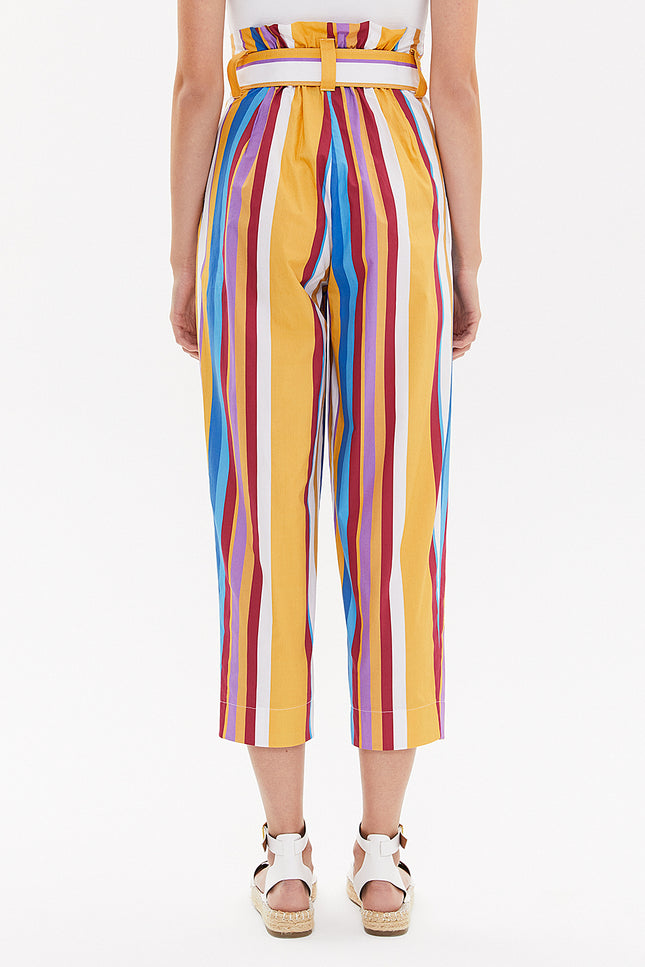 Striped Belted  pants 41351