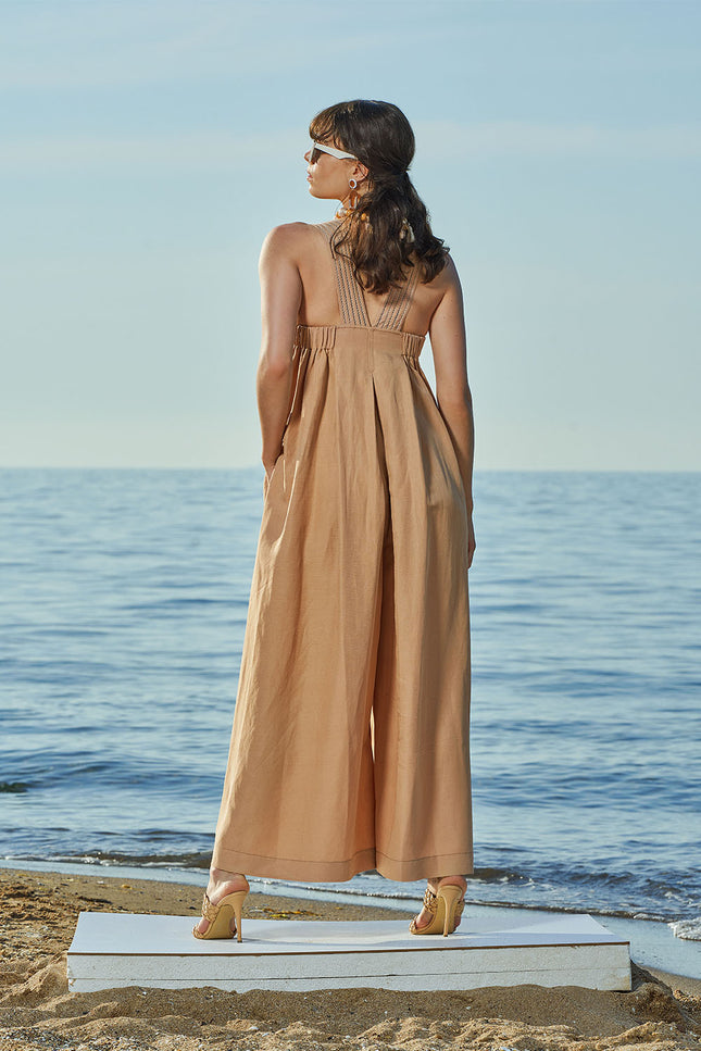 Camel Hair Strappy jumpsuit 93535