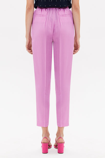 Lilac Elastic wide cut pants 41341